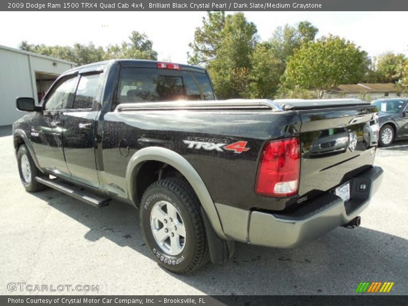 Brilliant Black Crystal Pearl / Dark Slate/Medium Graystone 2009 Dodge Ram 1500 TRX4 Quad Cab 4x4