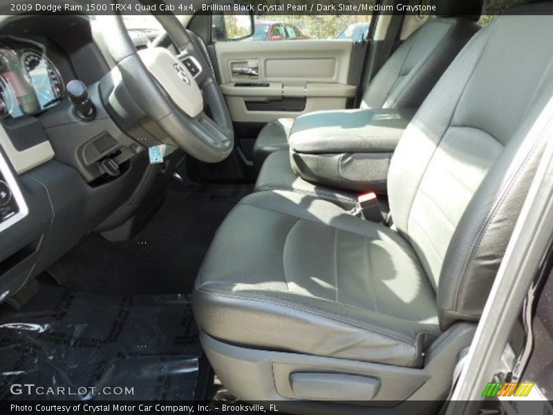 Brilliant Black Crystal Pearl / Dark Slate/Medium Graystone 2009 Dodge Ram 1500 TRX4 Quad Cab 4x4
