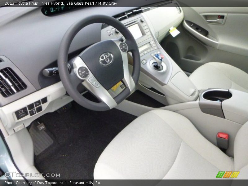 Sea Glass Pearl / Misty Gray 2013 Toyota Prius Three Hybrid