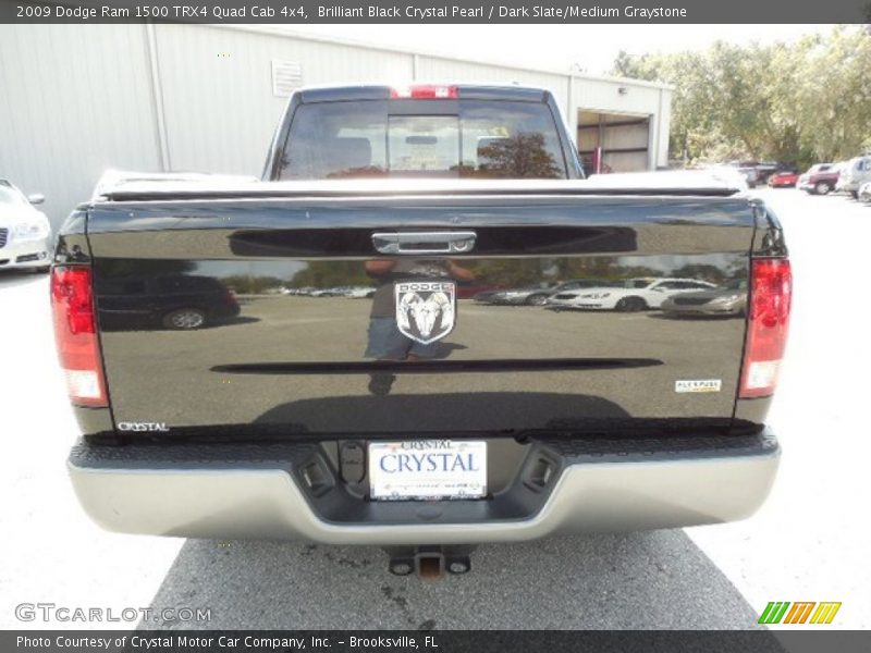 Brilliant Black Crystal Pearl / Dark Slate/Medium Graystone 2009 Dodge Ram 1500 TRX4 Quad Cab 4x4