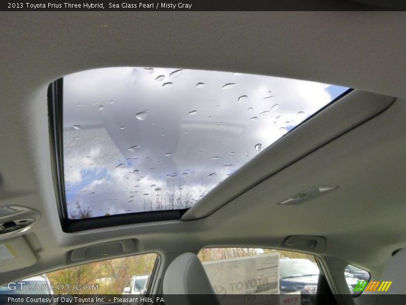 Sea Glass Pearl / Misty Gray 2013 Toyota Prius Three Hybrid