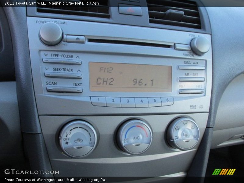 Magnetic Gray Metallic / Ash 2011 Toyota Camry LE
