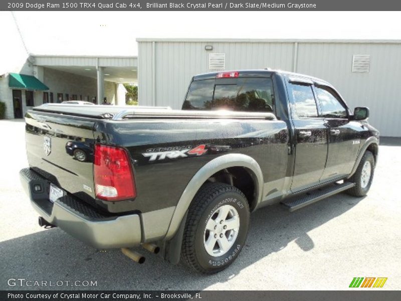 Brilliant Black Crystal Pearl / Dark Slate/Medium Graystone 2009 Dodge Ram 1500 TRX4 Quad Cab 4x4