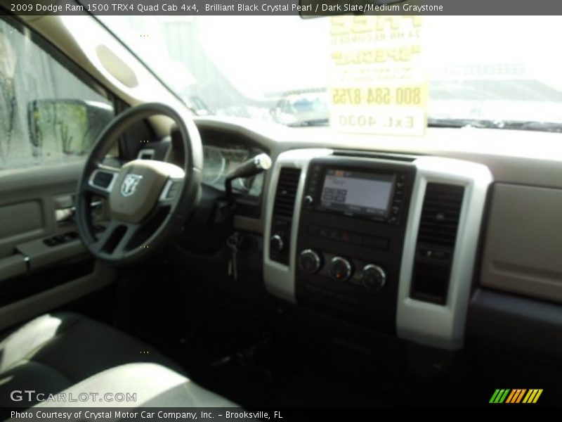 Brilliant Black Crystal Pearl / Dark Slate/Medium Graystone 2009 Dodge Ram 1500 TRX4 Quad Cab 4x4
