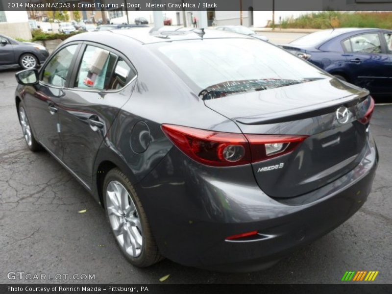 Meteor Gray Mica / Black 2014 Mazda MAZDA3 s Grand Touring 4 Door