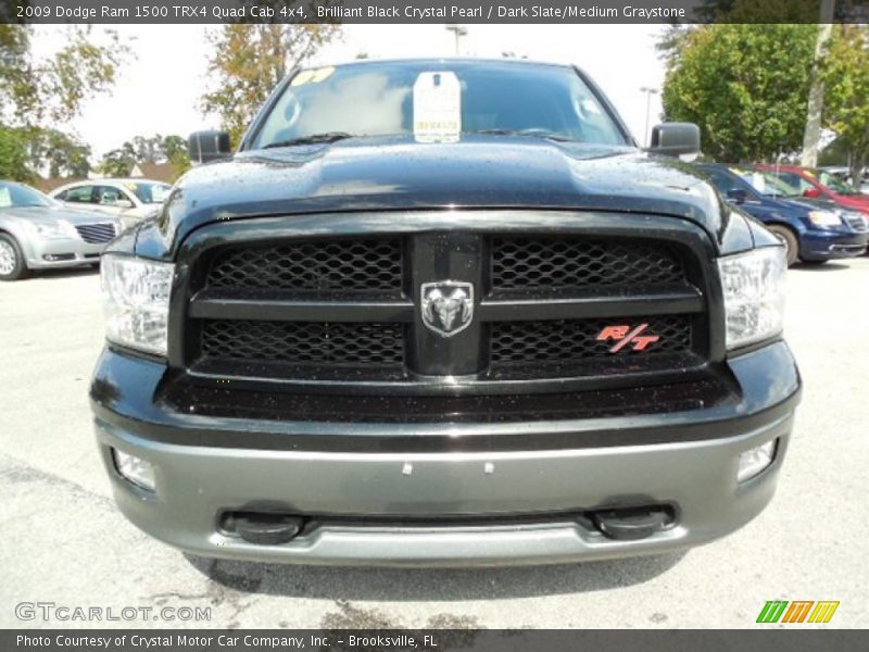 Brilliant Black Crystal Pearl / Dark Slate/Medium Graystone 2009 Dodge Ram 1500 TRX4 Quad Cab 4x4