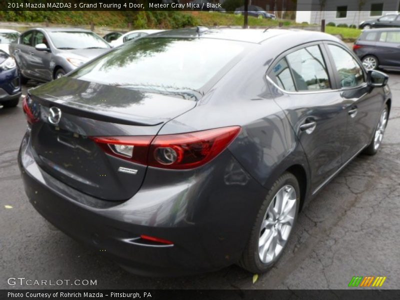 Meteor Gray Mica / Black 2014 Mazda MAZDA3 s Grand Touring 4 Door