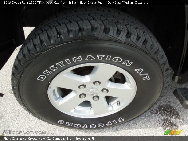 Brilliant Black Crystal Pearl / Dark Slate/Medium Graystone 2009 Dodge Ram 1500 TRX4 Quad Cab 4x4