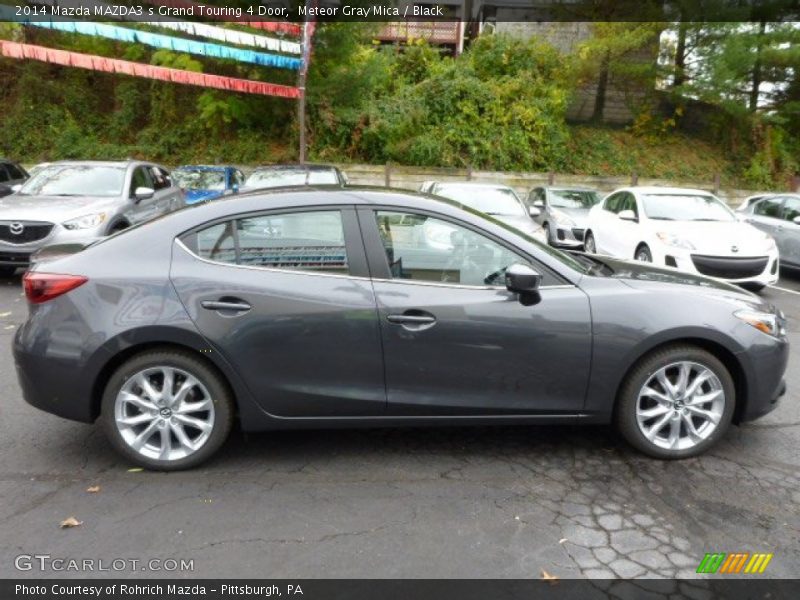 Meteor Gray Mica / Black 2014 Mazda MAZDA3 s Grand Touring 4 Door