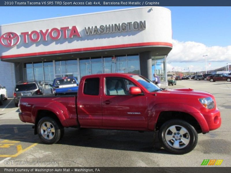 Barcelona Red Metallic / Graphite 2010 Toyota Tacoma V6 SR5 TRD Sport Access Cab 4x4