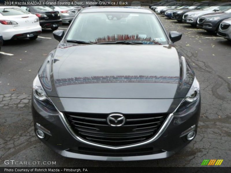 Meteor Gray Mica / Black 2014 Mazda MAZDA3 s Grand Touring 4 Door