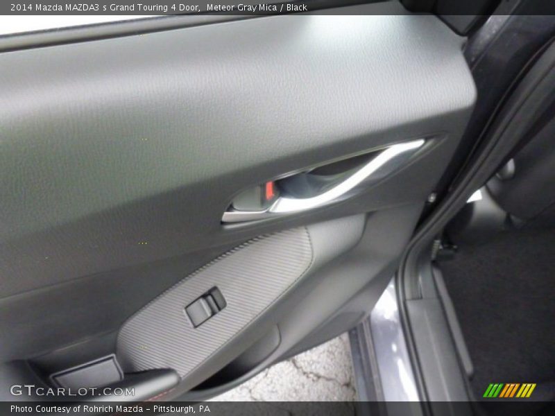 Meteor Gray Mica / Black 2014 Mazda MAZDA3 s Grand Touring 4 Door