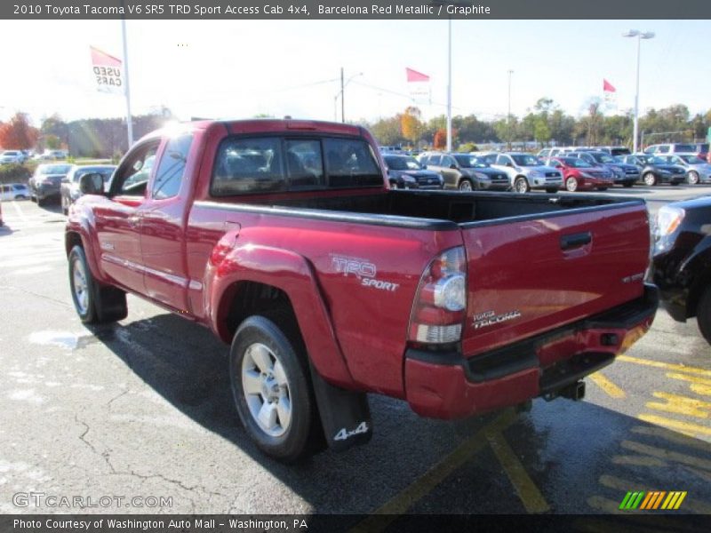 Barcelona Red Metallic / Graphite 2010 Toyota Tacoma V6 SR5 TRD Sport Access Cab 4x4