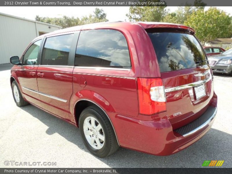 Deep Cherry Red Crystal Pearl / Black/Light Graystone 2012 Chrysler Town & Country Touring