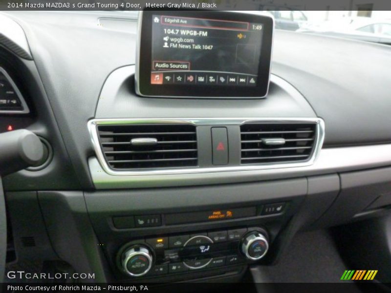 Meteor Gray Mica / Black 2014 Mazda MAZDA3 s Grand Touring 4 Door