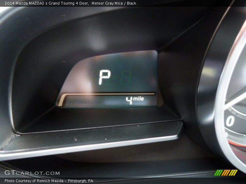 Meteor Gray Mica / Black 2014 Mazda MAZDA3 s Grand Touring 4 Door