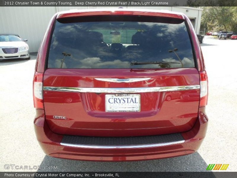 Deep Cherry Red Crystal Pearl / Black/Light Graystone 2012 Chrysler Town & Country Touring