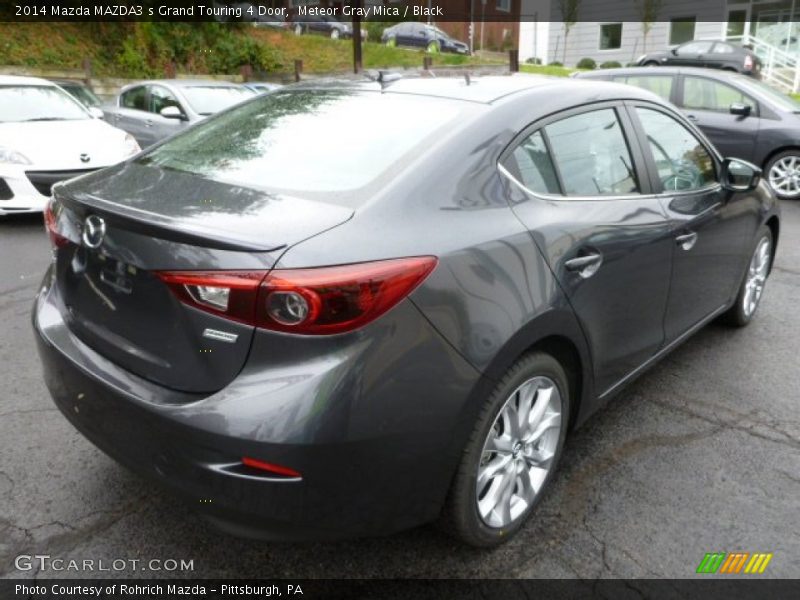 Meteor Gray Mica / Black 2014 Mazda MAZDA3 s Grand Touring 4 Door