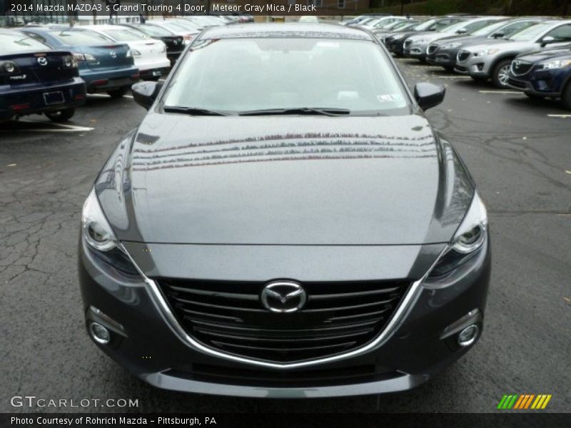 Meteor Gray Mica / Black 2014 Mazda MAZDA3 s Grand Touring 4 Door