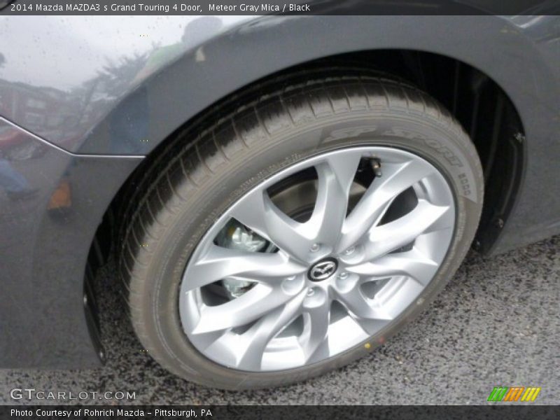 Meteor Gray Mica / Black 2014 Mazda MAZDA3 s Grand Touring 4 Door