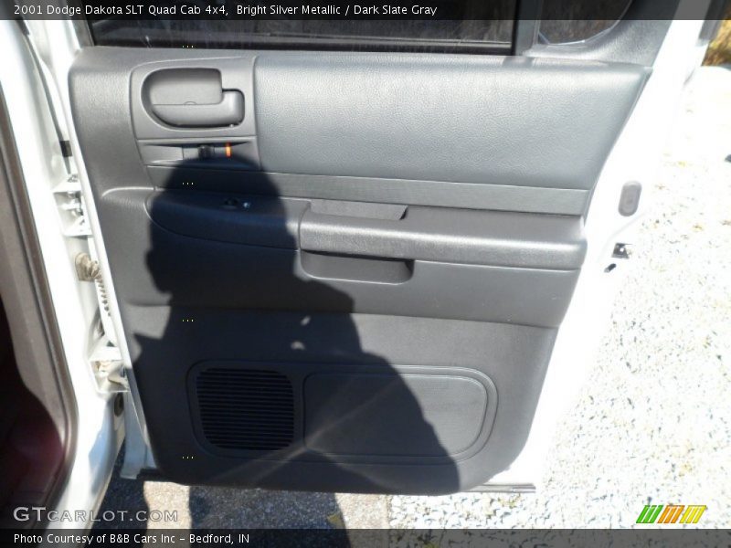 Bright Silver Metallic / Dark Slate Gray 2001 Dodge Dakota SLT Quad Cab 4x4