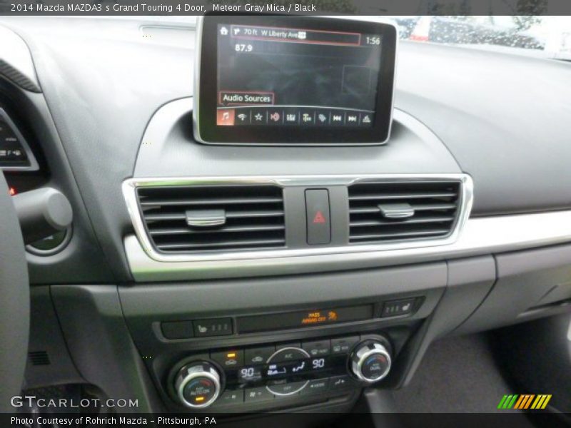Meteor Gray Mica / Black 2014 Mazda MAZDA3 s Grand Touring 4 Door