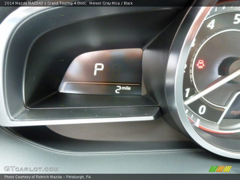 Meteor Gray Mica / Black 2014 Mazda MAZDA3 s Grand Touring 4 Door