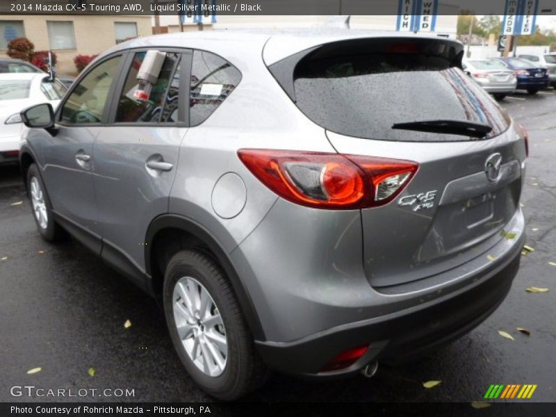 Liquid Silver Metallic / Black 2014 Mazda CX-5 Touring AWD