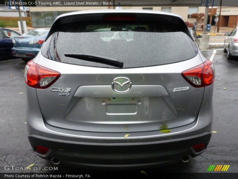 Liquid Silver Metallic / Black 2014 Mazda CX-5 Touring AWD