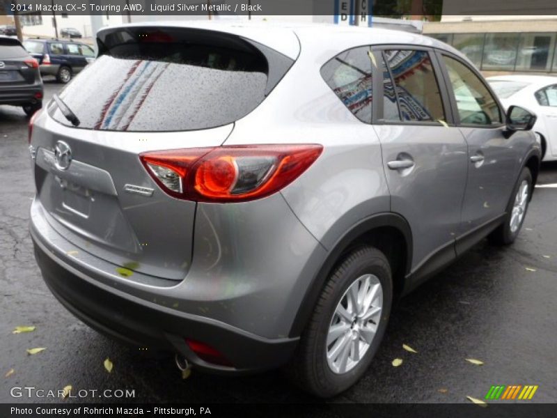 Liquid Silver Metallic / Black 2014 Mazda CX-5 Touring AWD