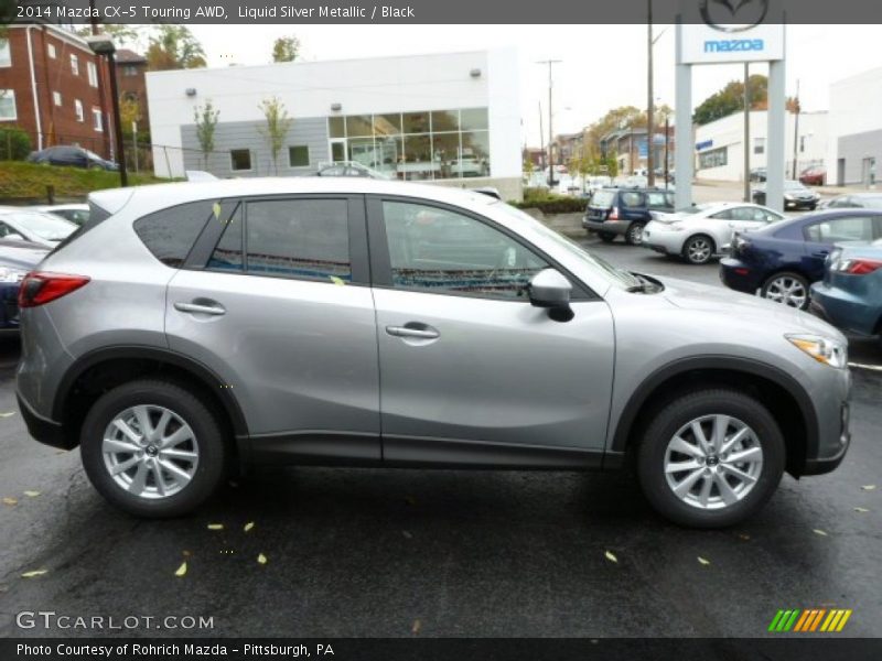 Liquid Silver Metallic / Black 2014 Mazda CX-5 Touring AWD