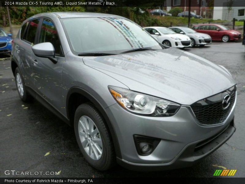 Liquid Silver Metallic / Black 2014 Mazda CX-5 Touring AWD