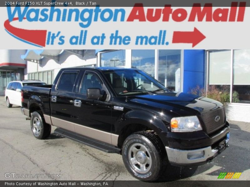 Black / Tan 2004 Ford F150 XLT SuperCrew 4x4