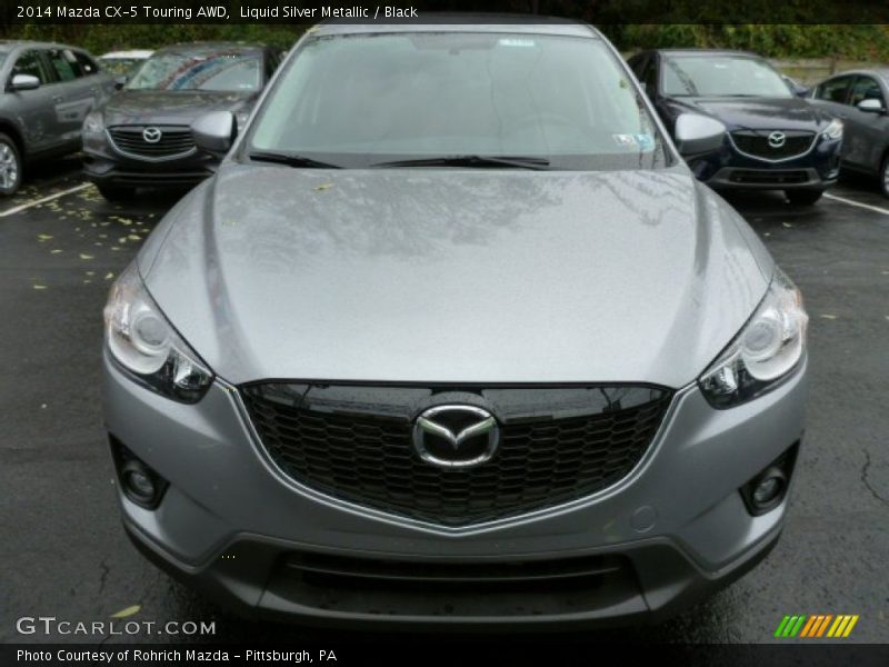 Liquid Silver Metallic / Black 2014 Mazda CX-5 Touring AWD