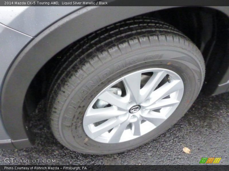 Liquid Silver Metallic / Black 2014 Mazda CX-5 Touring AWD