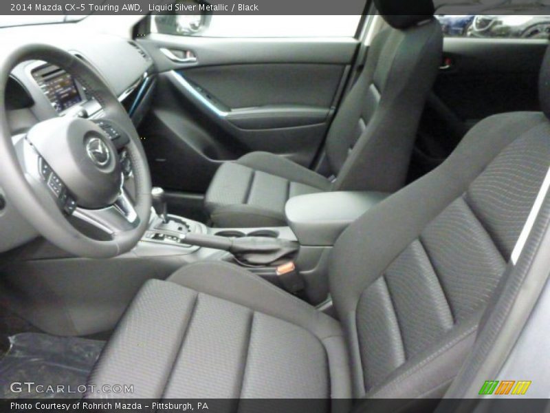 Liquid Silver Metallic / Black 2014 Mazda CX-5 Touring AWD