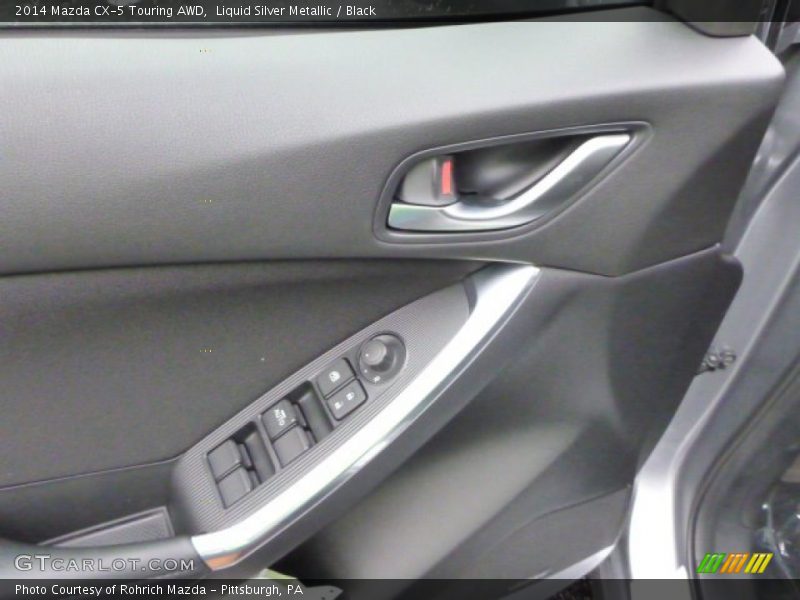 Liquid Silver Metallic / Black 2014 Mazda CX-5 Touring AWD
