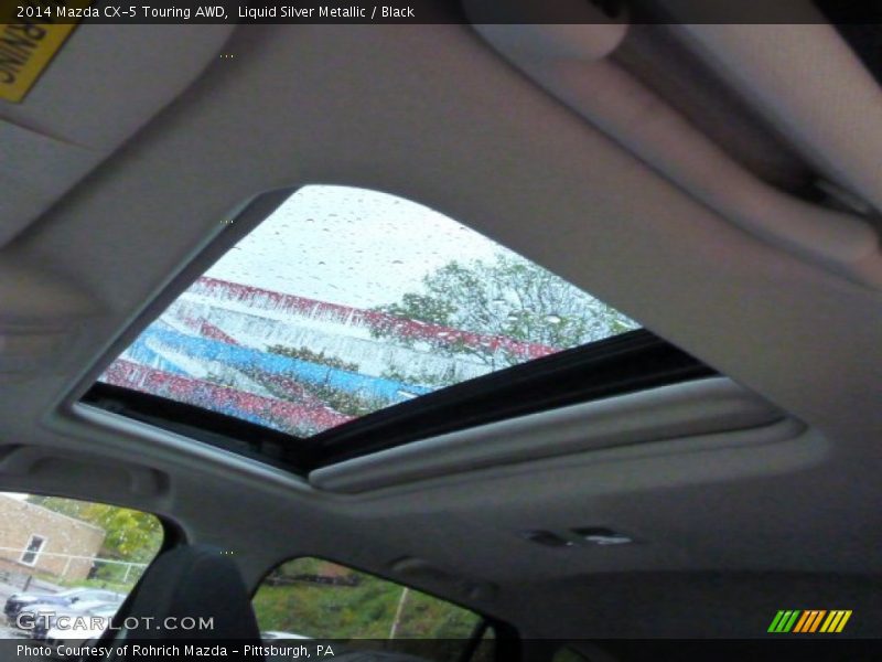 Liquid Silver Metallic / Black 2014 Mazda CX-5 Touring AWD