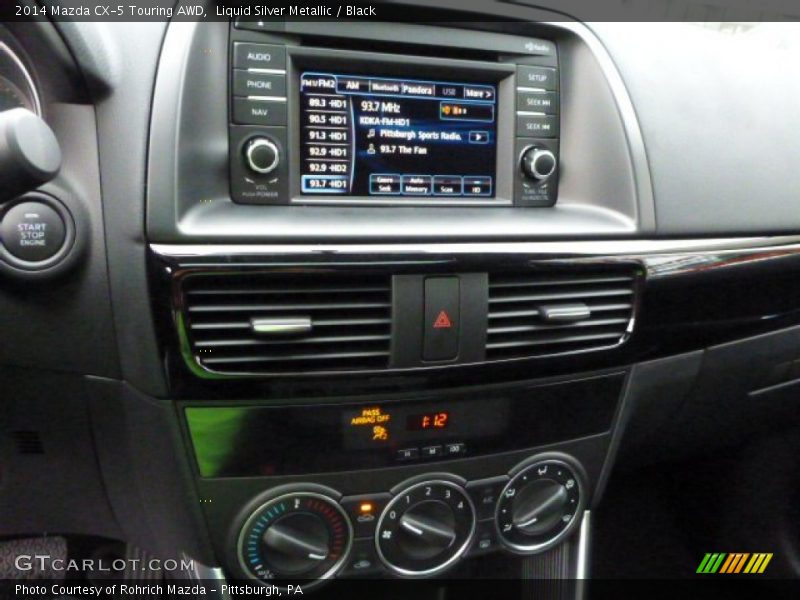 Liquid Silver Metallic / Black 2014 Mazda CX-5 Touring AWD
