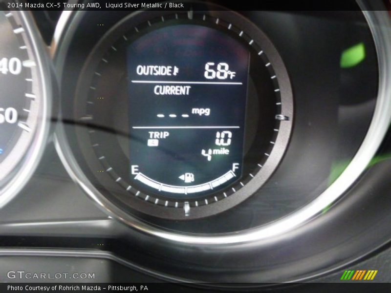 Liquid Silver Metallic / Black 2014 Mazda CX-5 Touring AWD