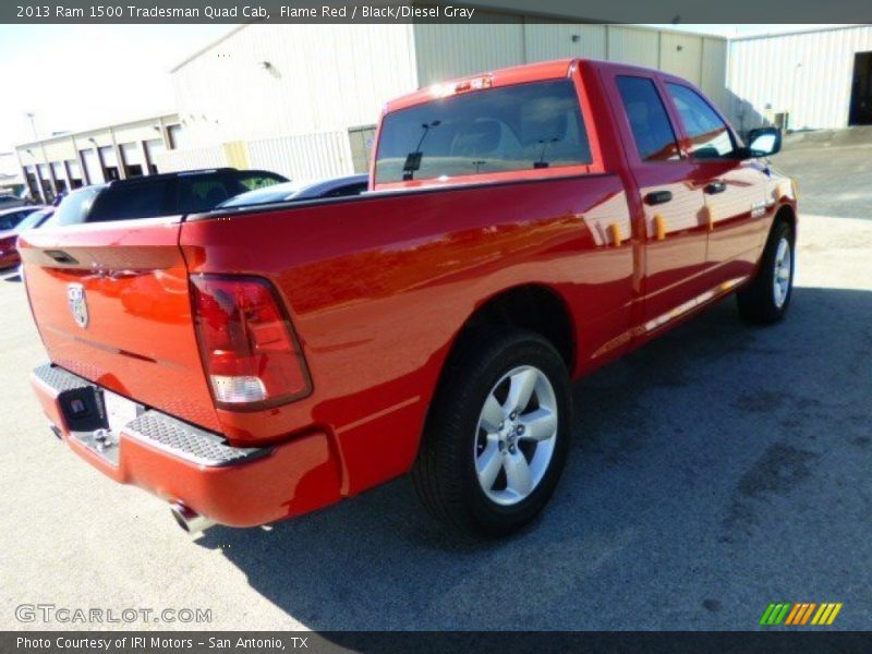 Flame Red / Black/Diesel Gray 2013 Ram 1500 Tradesman Quad Cab