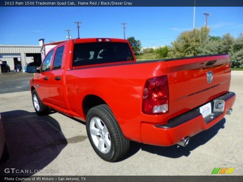 Flame Red / Black/Diesel Gray 2013 Ram 1500 Tradesman Quad Cab