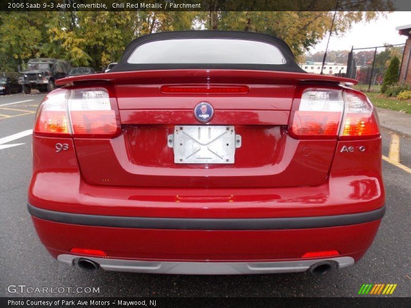 Chili Red Metallic / Parchment 2006 Saab 9-3 Aero Convertible