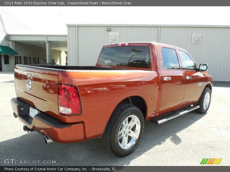 Copperhead Pearl / Black/Diesel Gray 2013 Ram 1500 Express Crew Cab