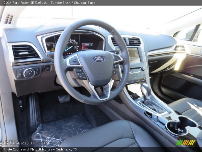 Tuxedo Black / Charcoal Black 2014 Ford Fusion SE EcoBoost