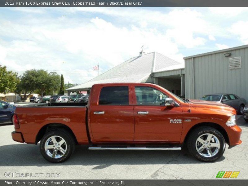 Copperhead Pearl / Black/Diesel Gray 2013 Ram 1500 Express Crew Cab