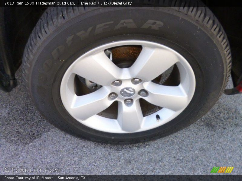 Flame Red / Black/Diesel Gray 2013 Ram 1500 Tradesman Quad Cab