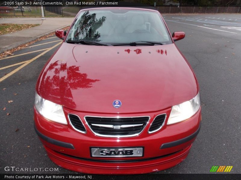 Chili Red Metallic / Parchment 2006 Saab 9-3 Aero Convertible