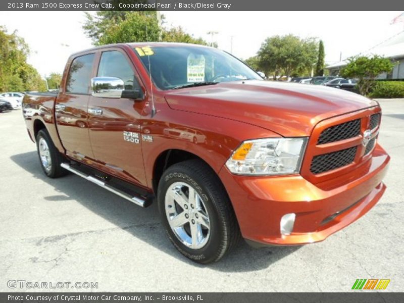 Copperhead Pearl / Black/Diesel Gray 2013 Ram 1500 Express Crew Cab