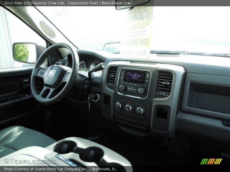 Copperhead Pearl / Black/Diesel Gray 2013 Ram 1500 Express Crew Cab